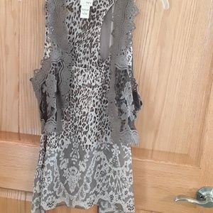 Awesome tank and lace cover up